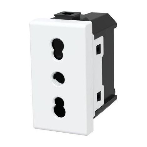 PRESA ABM - BIANCO VOLT 250 A 10/16 2P+T- 8 pezzi