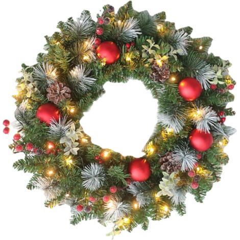 SABIR 1-teilige Weihnachtsgirlande aus Weinreben, Weihnachtswanddekoration, Heimdekoration, Kamindekorationsgirlande, Weihnachtsdekorationszubehör, Kranz, Zuhause (1/5)