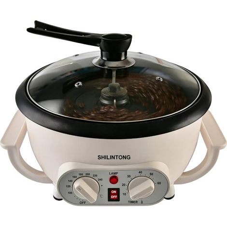 Machine à Torréfier les Grains de Café, Torréfacteur Électrique pour Café, Noix, Cacahuètes, 750g, 220V 1200W, Revêtement Antiadhésif, Usage Domestique (1/5)
