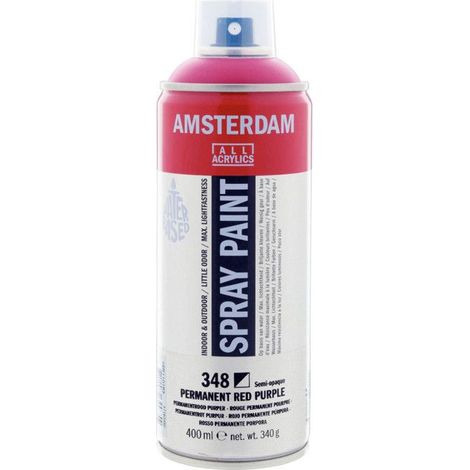 Bombe de peinture Amsterdam 400ml rouge permanent pourpre (1/2)