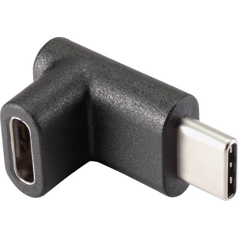 USB 3.1 (Gen 2) Adaptateur [1x USB-C® mâle - 1x USB-C® femelle] coudé à 90 ° vers le haut A809982 (1/3)