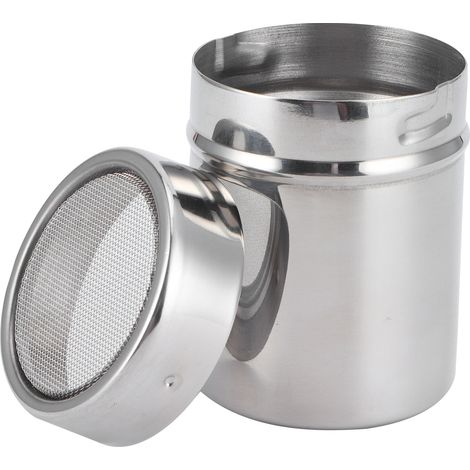 Dispensador de polvo de cocina de acero inoxidable de 0,5 mm para café, cacao y matcha. (1/5)