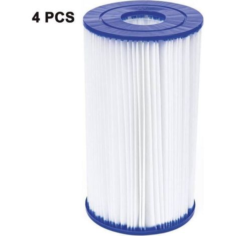 Pour filtre à cartouche Bestway 58095 Type IV/B, lot de 4 (1/4)