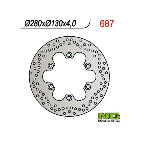 Disco freno anteriore NG per Kawasaki ER5 GPZ750 GPZ900 280mm
