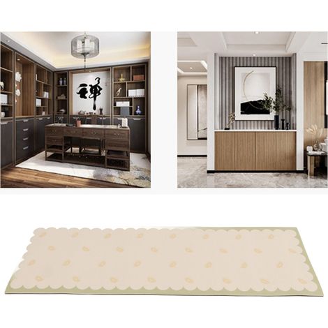 Tapis de table pour machine à café, four à micro-ondes et placard, en cuir, résistant aux taches et imperméable, 30 x 120 cm (1/5)
