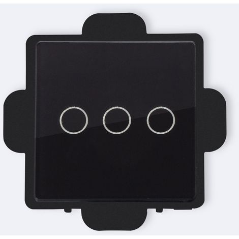 Interruttore Touch Triplo Modern Nero (1/4)
