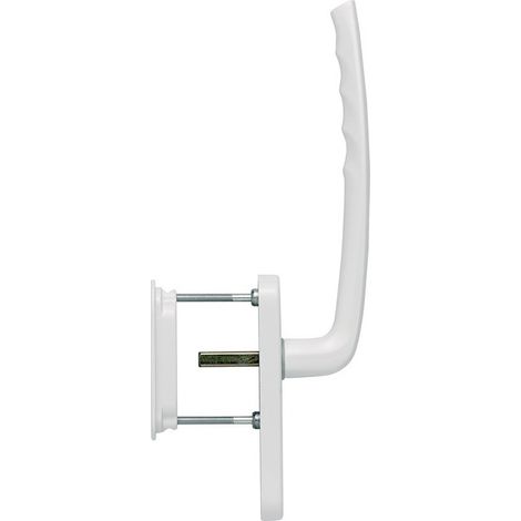 Ensemble porte coulissante et relevable New York HS-0810 / 431N / 422 aluminium F9016 store 70-75 mm HOPPE
