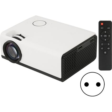 Tragbarer LED-Projektor mit 2200 Lumen, Full HD 1080p, hoher Helligkeit, für Heimkino, Partys und den Außenbereich, 100–260 V EU-Netzteil