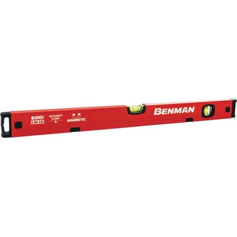 Benman lm12 livella da 80cm magnetica in alluminio a 2 bolle