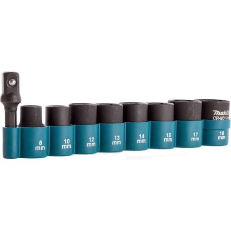 Makita - Set di chiavi a bussola da 9 pezzi E-16639