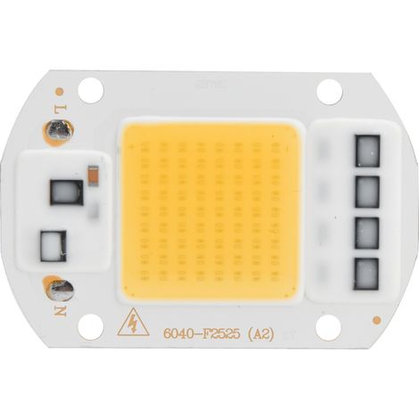 Lot LED COB 220V AC, source lumineuse haute tension, zone d'éclairage large, haute luminosité, lumière chaude (1/5)