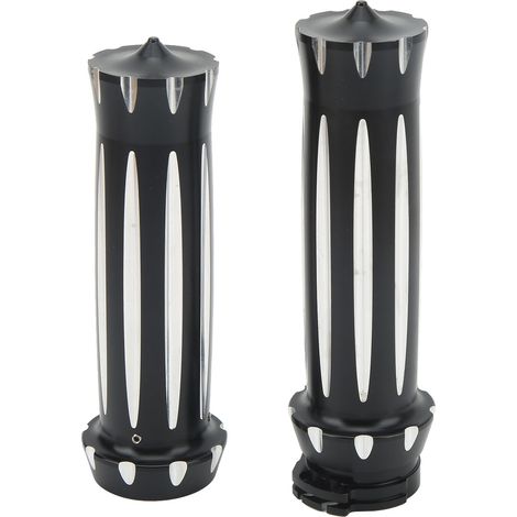 2 poignées d'accélérateur universelles Divers accessoire de portail, en alliage d'aluminium CNC, diamètre 25 mm, pour moto (1/5)