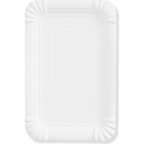 Lot de50 Plateaux en Carton Blanc - Plateaux de Présentation pour Pâtisseries/Amuse-bouches/Buffets (1320cm) (1/5)
