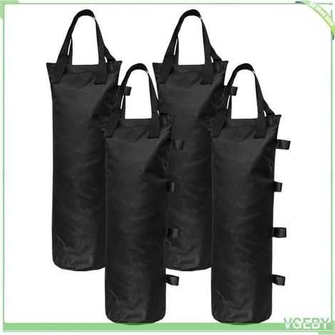 Sacs de poids pour auvent - FAFEICY - Ensemble 4 - Oxford 600D - 25-30 lb par sac - Noir (1/5)