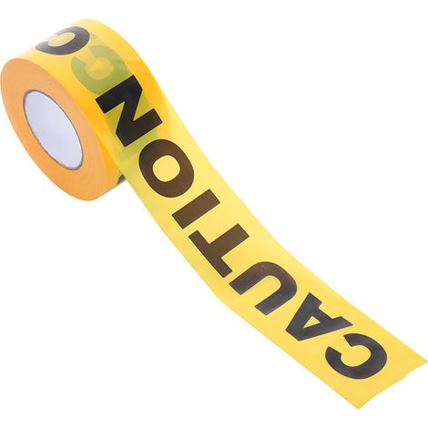 1 rouleau de ruban de signalisation jaune de qualité supérieure, 3 pouces de large x 1000 pieds, pour les décorations d'Halloween. (1/5)