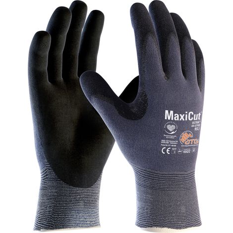 MaxiCut® Ultra™ Schnittschutz-Strickhandschuhe (44-3745), Blau/Schwarz (1/4)