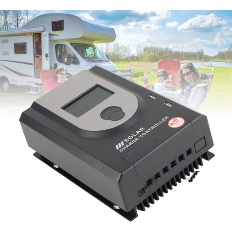 12V/24V 40A MPPT-Solarladeregler für Wohnmobil/Boot mit 2 x 5V USB-Ausgängen (1/5)