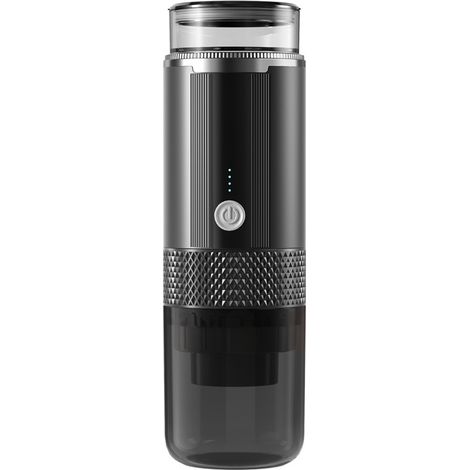 Tragbare Kaffeemaschine, tragbare elektrische Espressomaschine, Ein-Knopf-Bedienung, wiederaufladbare tragbare Kaffeemaschine, geeignet für Kaffee, Pulvertee usw., geeignet für Reisen, Picknicks im Fr