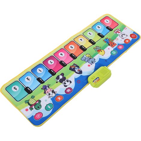 Tapis de jeu musical piano pour enfants 110x36cm, tapis de jeu éducatif pour bébés (1/5)