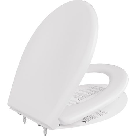 Anycee Max WC Sitz Toilettendeckel mit Absenkautomatik Weiß Toilettensitz vom Typ O
