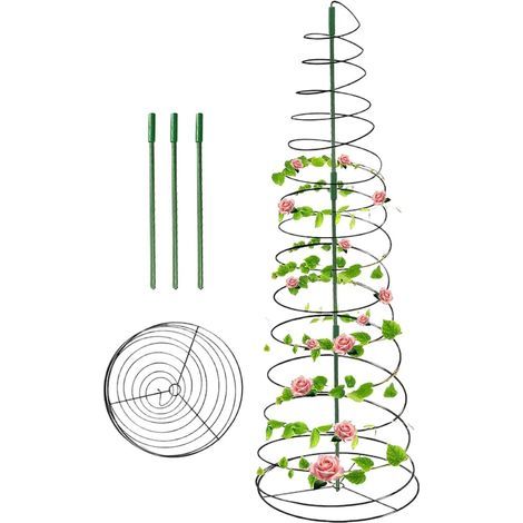 Treillis de jardin Structure de support pour grimpantes, légumes, fleurs et vignes avec cadre résistant à la rouille Cadre de croissance vertical durable pour rose, clématite, vignoble (1/5)