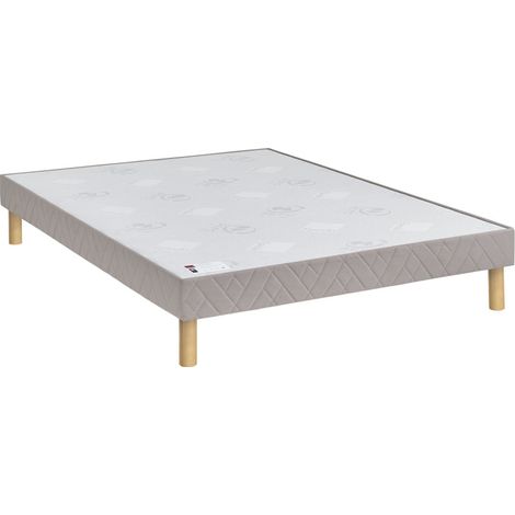 Sommier tapissier 160x200cm - Gris - BOMBA FERME
