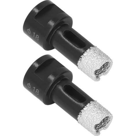 2 Forets M14 18mm Ouverture Marbre Robuste Rapide Perçage Rapide pour Granit Pierre (1/5)