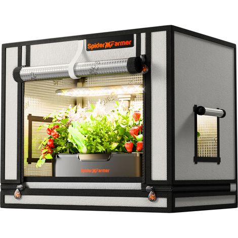 Spider Farmer Growzelt 60x40x50cm High Reflective 2000D Indoor Grow Tent Garden