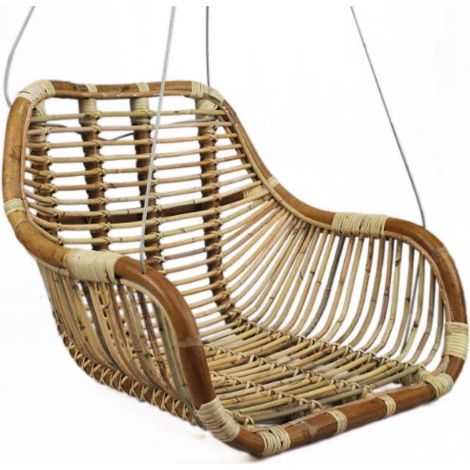 Hängesessel Java Rattan Blond 66x65 H49cm incl. Stahldrahte