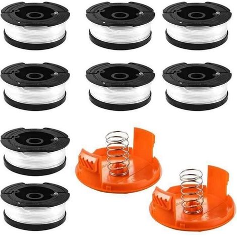 cadeauBobine Fil Coupe Bordure pour Black et Decker Coupe-Bordures 8 Bobine de Fil Debroussailleuse2 Couvercle de Bobine et 2 Re (1/5)