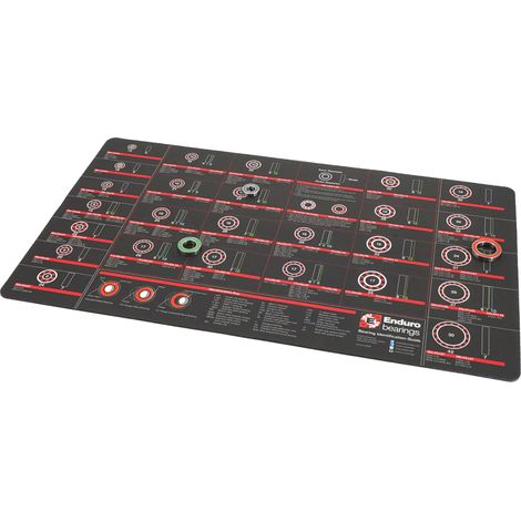 Tapis D'atelier Identification Roulements Vélo - Organisation Pratique En Atelier - Enduro Bearings