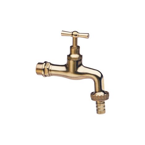 Rubinetto Ottone Lucido con Portagom D 1/2 Pl Rubinetterie Associate 6