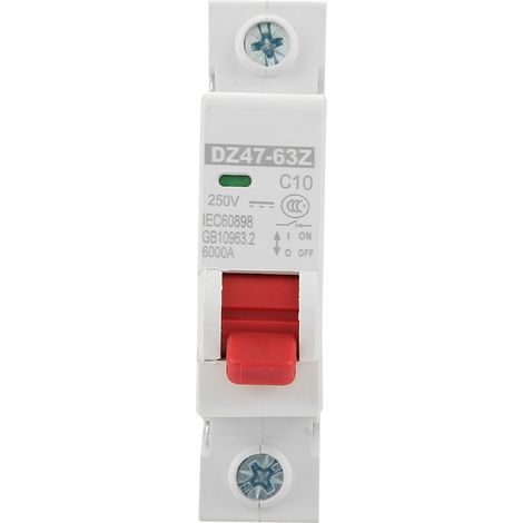 DZ47-63Z-1P 10A DC Miniature Circuit Breaker Leakage Protection Air Switch