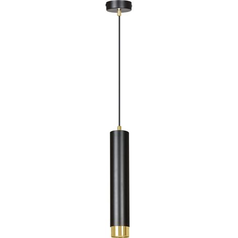 Suspension Emibig Kibo GU10 noir/or Ø8 réglable 100cm (1/5)
