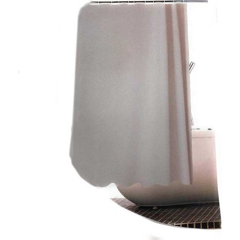 Tenda per doccia vasca da bagno tessuto impermeabile EVA 180x200 cm arredo bagno grigio