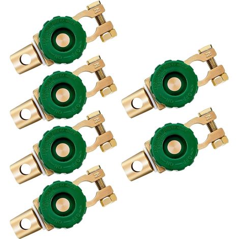 12V/24V 6pcs Pure Copper Battery Circuit Breaker Isolator Switch for Car 12V Compatible Terminals 16-18mm (1/5)