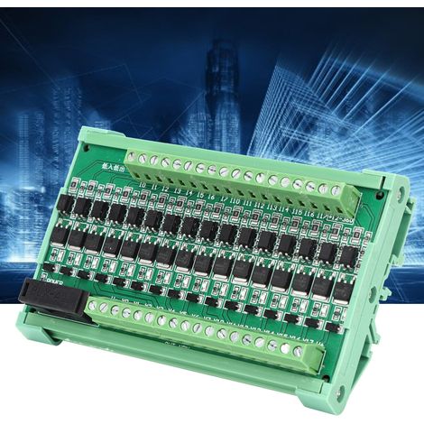 16-Kanal-SPS-Verstärkerplatine, Trennrelaisplatine, NPN-Eingang, NPN-Ausgang, 12–36 V DC (1/5)