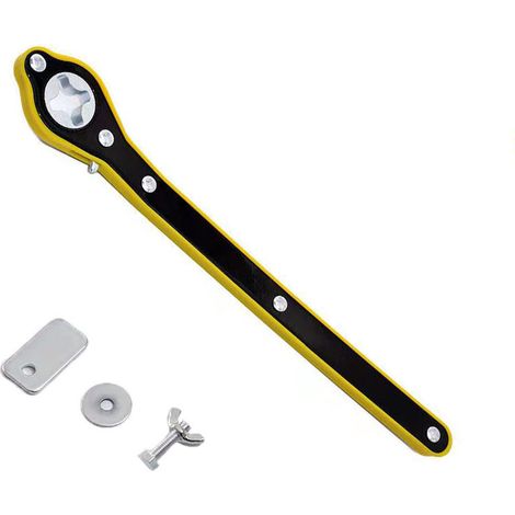 Gato de tijera para coche, llave de trinquete, gato de tijera, llave de elevación de neumáticos de garaje, mango de llave de ahorro de esfuerzo, 1 unidad