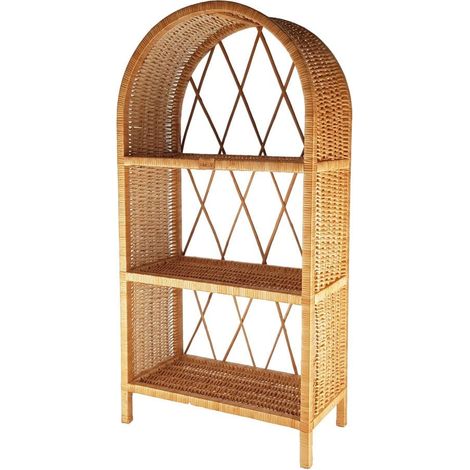 Armoire enfant en osier naturel 100 cm – 3 étagères ouvertes – Fabrication artisanale polonaise – Décoration chambre enfant