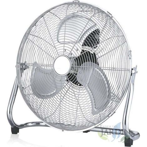 Ventilatore da Terra Metallico 18'' 45 cm, 38 W, 3 Livelli di Ventilazione, interno ed esterno, ventilatore potente