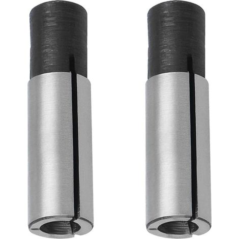 Lot de 2 adaptateurs de mandrin CNC de 6,35 mm à 4 mm pour perceuse à sculpter - Convient pour machine à sculpter ER mandrin moteur de broche (1/5)