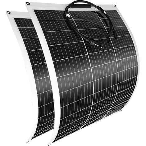 Panneau Solaire Flexible, Sortie de 100W, Matériau Écologique, 100W(2PCS)-200W (1/2)