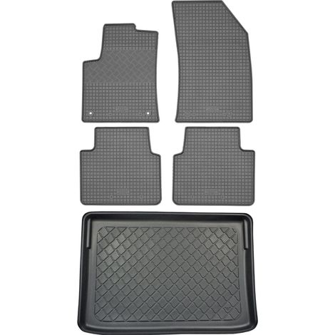 Set di tappetini in gomma per auto e tappetino per bagagliaio per Citroen C3 Aircross II SUV (5 porte) da novembre 2017 (1/5)