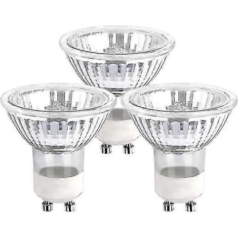 Paquete de 5 bombillas halógenas regulables GU10 de 35 W con reflector. (1/5)