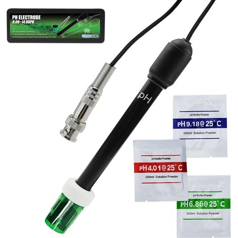 0-14 pH 300cm 3000mm 118in Remplacement BNC Électrode Sonde Connecteur Câble Capteur pour Moniteur Contrôleur Testeur Mètre Kit Ensemble Aquarium Hydroponique Plante Piscine Spa (1/5)