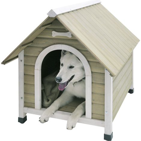 Nobby Hundehütte Civetta 2 Java 84 x 70 cm braun-weiß Hundehütte
