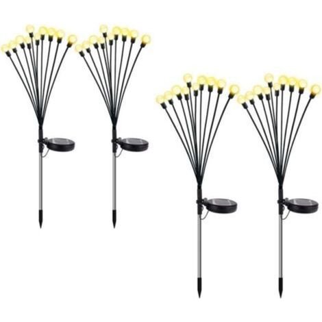 Lampe Luciole Solaire - Étanche pour Balcon, Jardin et Terrasse - Blanc Chaud (1/4)