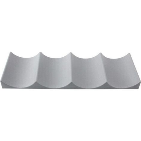 Lot de 2 casiers à vin modernes de style européen, ondulés, antidérapants, pour réfrigérateur, cuisine, rangement (gris foncé/rose clair) (1/5)