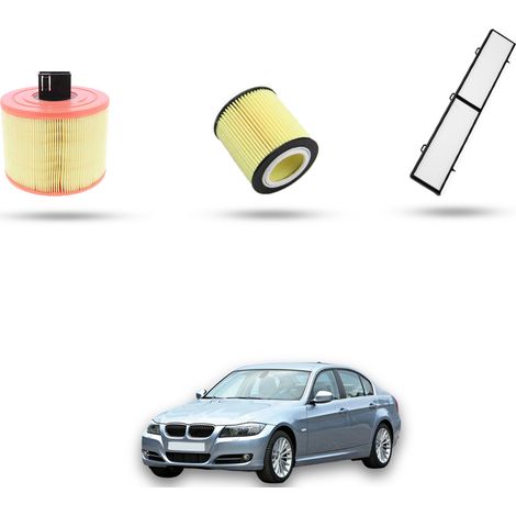 Kit Tagliando 3 filtri compatibile con BMW Serie 3 (E90,E91,E92,E93) 323i 130kw dal 2005 (1/5)
