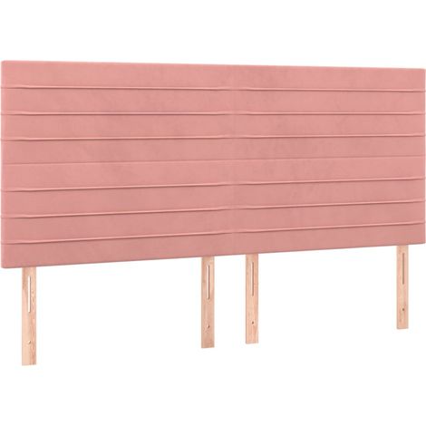 Maison Exclusive - Testiera Rosa 180x5x118/128 cm Velluto
